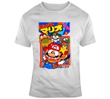 Super Mario World Japanese Video Game Box T Shirt