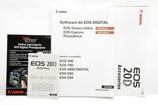 Very Clean Canon EOS 20D Pocket Guide 20D System Spanish Manual P4590