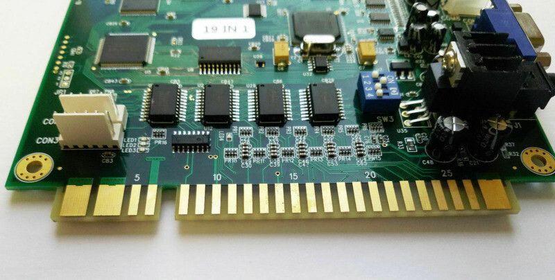 Arcade JAMMA Video Game PCB 19 in 1 Horizontal Multicade