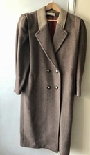 Mansfield Vintage Overcoat Grey Uk Size 12 / 38