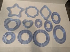 11 Creative Memories Custom Cutting System Patterns Circles Ovals Hearts Lot