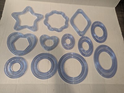 11 Creative Memories Custom Cutting System Patterns Circles Ovals Hearts Lot