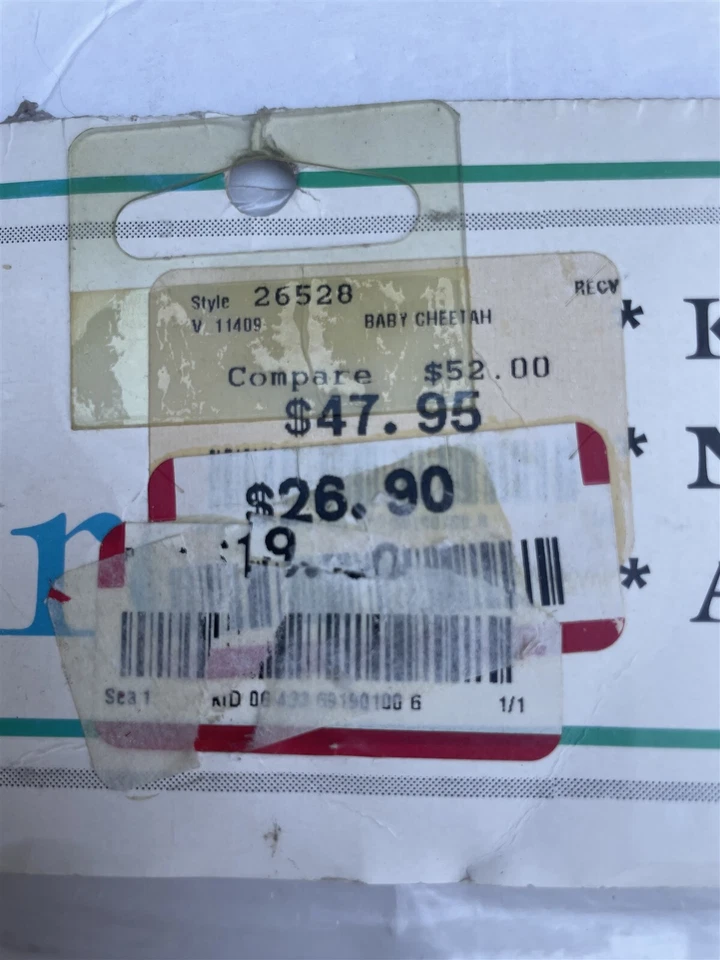 Glenna Jean Pk/2 Bebé Guepardo Leopardo 15" Peluche Suave Acolchado Decoración de Pared Safari Foto 3 de 4