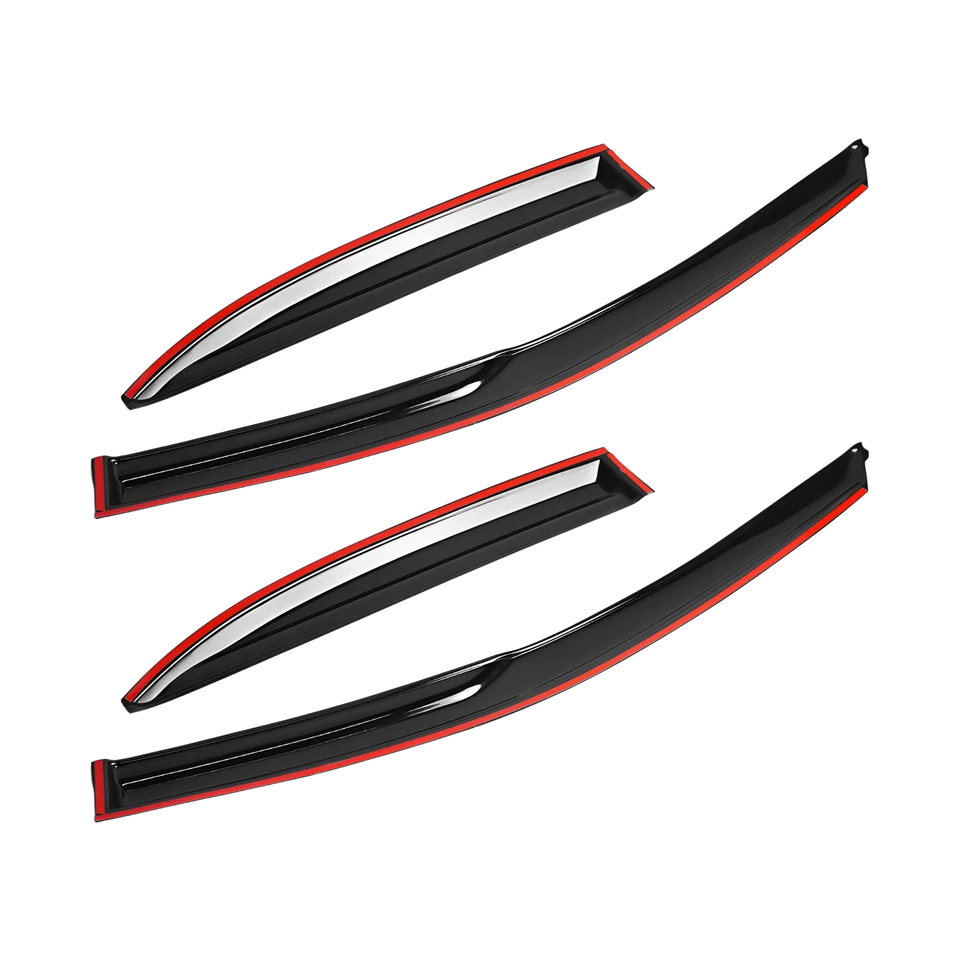 Viseras de ventana originales Acura TSX 2009-2014 CU2 sedán JDM onduladas estilo Mugen EE. UU. Foto 4 de 4