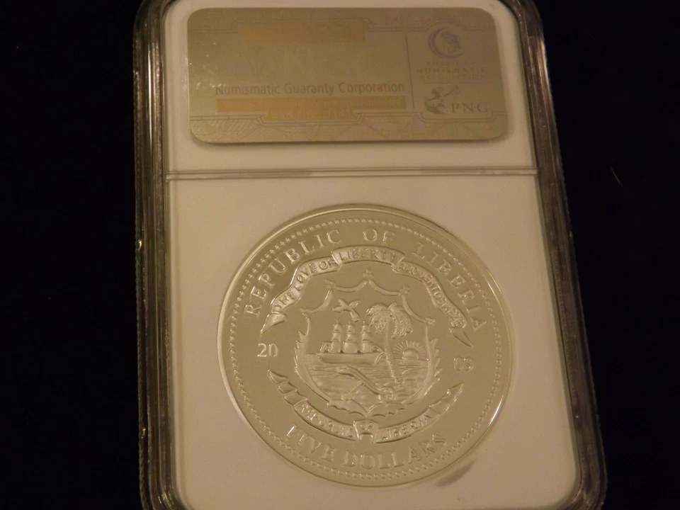 2009  $5      Arack Obama   NGC  Gem Proof - Image 2 of 2