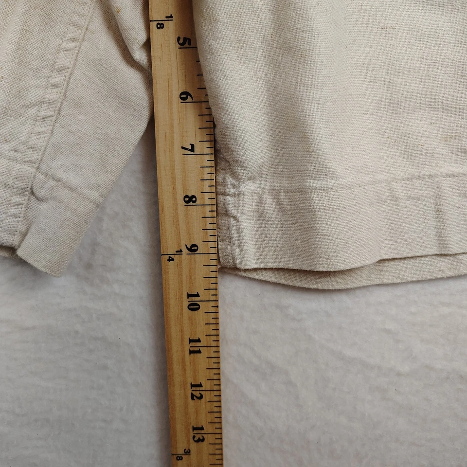 Pantalones Cortos Geoffrey Beene Para Hombre Talla 34 Blanco Lino Informales Verano Ligeros Foto 4 de 4