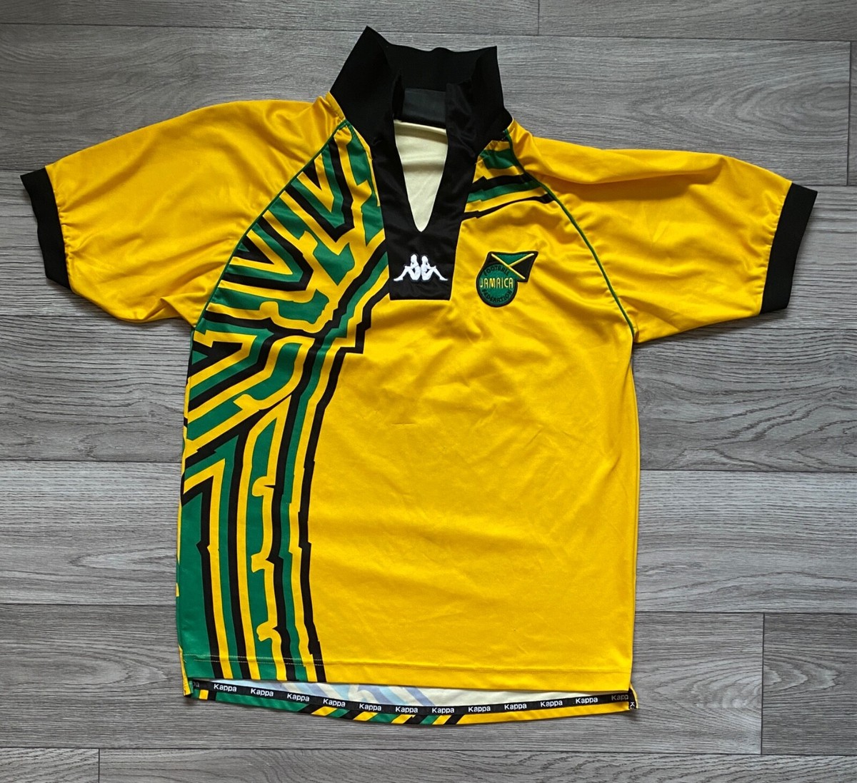 Jamaica Kappa Gara Home Soccer Jersey Football shirt mens M 1998