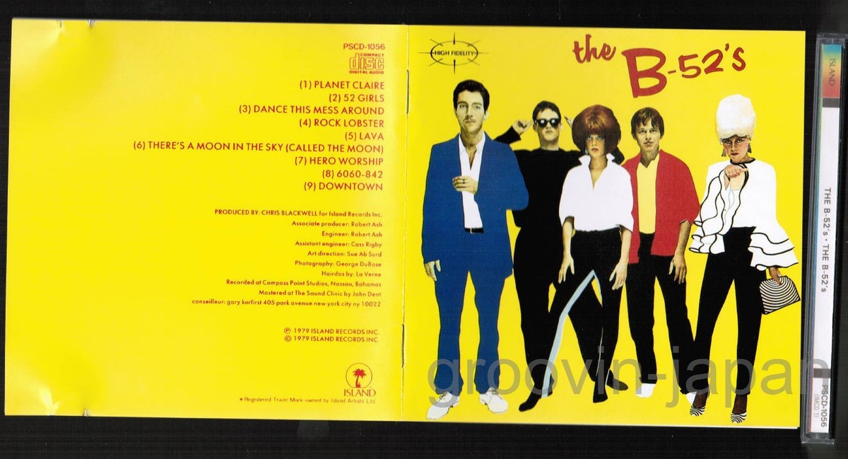 THE B-52's The B-52's JAPAN CD PSCD-1056 w/ PS BOOKLET 1990 Island