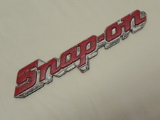 Snap-On Genuine Red & Silver Emblem Plastic B...