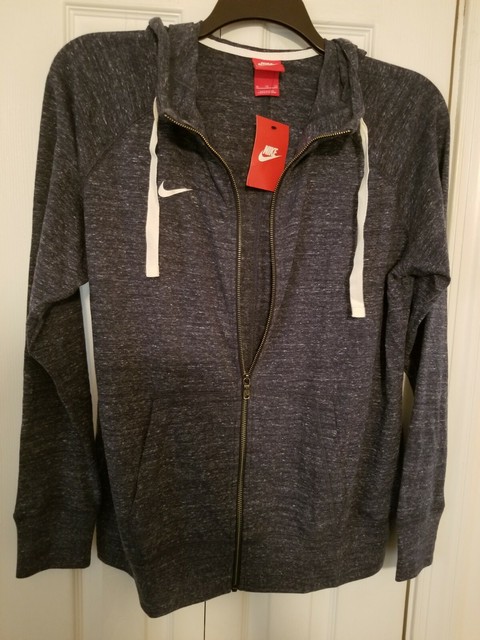 blue nike vintage hoodie