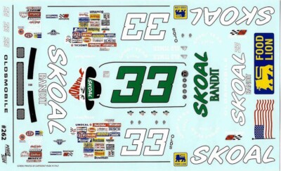 Powerslide 262 #33 Harry Gant 1991 1/24 Nascar waterslide decal