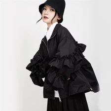 Women's Fashion Bubble Sleeve Loose Coat Warm Top Korean style