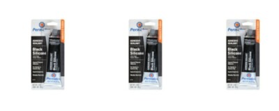 3 Pack Permatex 81158 Black RTV Silicone Sealant. 3 oz.