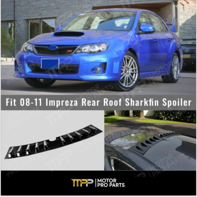 Shark Fin Vortex Generator Rear Roof Car Spoiler Wing For 2008-11 Subaru Impreza