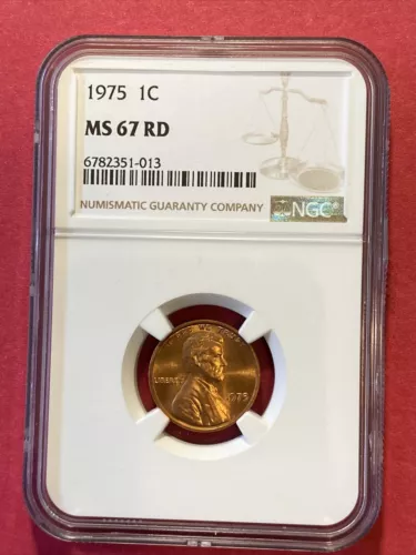 1975 Lincoln Memorial Cent NGC MS67 RD {RARE}