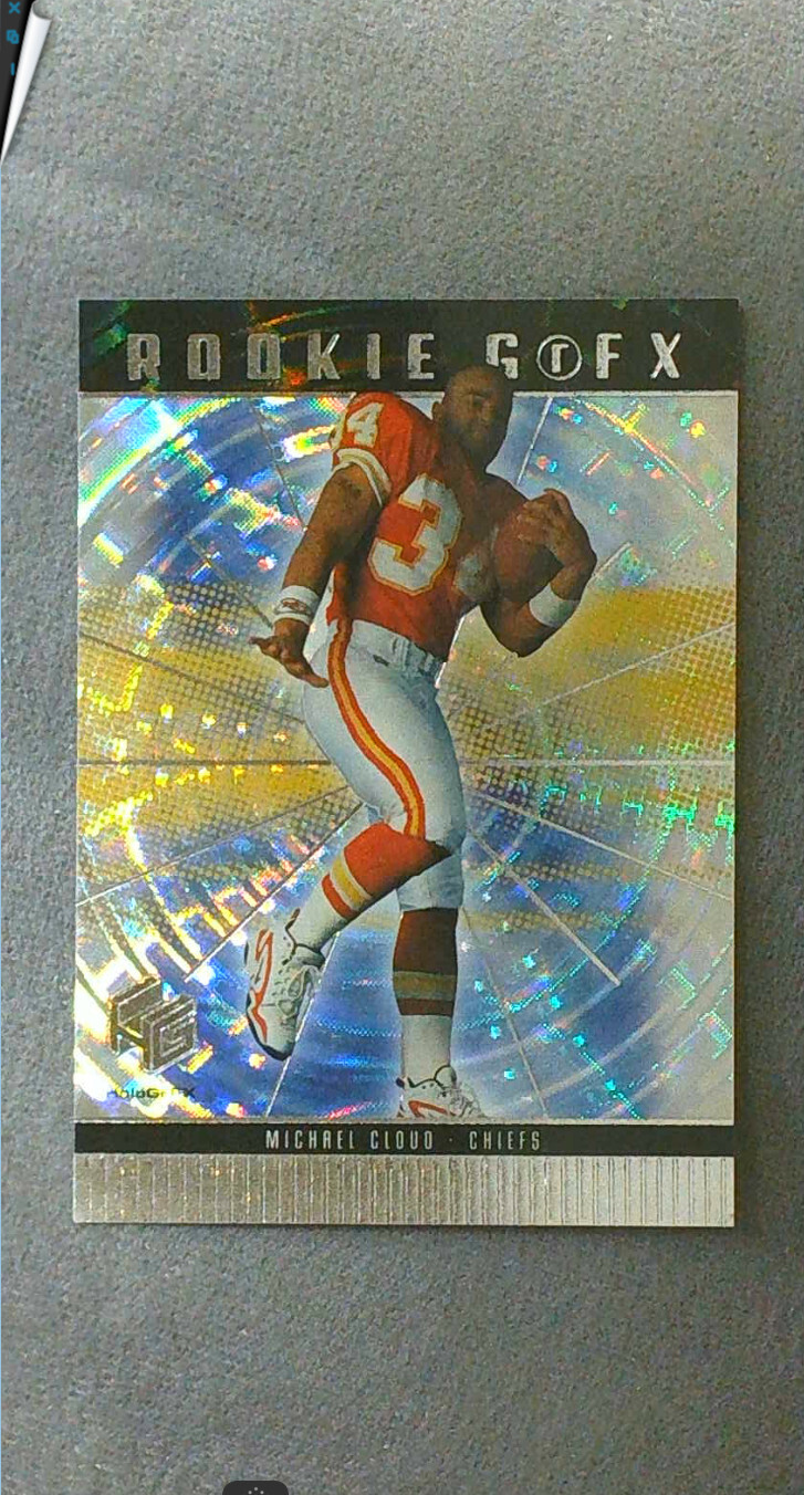 1999 Upper Deck HoloGrFX #78 Michael Cloud RC Chiefs