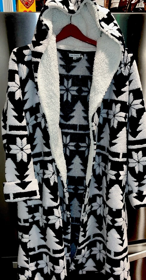 VERA BRADLEY Copo de Nieve BATA Suave Acogedor Jacquard PELECE Estrella Intarsia $89, SIN CINTURÓN Foto 3 de 4