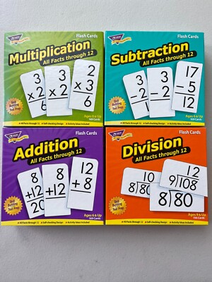 TREND ent. Flash Cards (Addition, Multiplication, Division, and Subtraction)