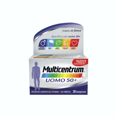 HALEON ITALY SRL MULTICENTRUM UOMO 50+ INTEGRATORE MULTIVITAMINICO 30 COMPRESSE