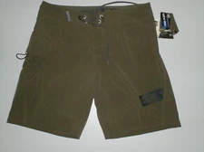 surftrunks shorts ocean & earth  34  brown warp   - new surf trunks board shorts