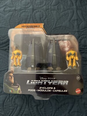 DISNEY PIXAR LIGHTYEAR Movie ZYCLOPS & PODS Figure Pack HYPERSPEED SERIES 2022