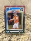 2024 Panini Donruss - Rated Rookie Bo Nix #369 Optic Red & Green Prizm (RC)