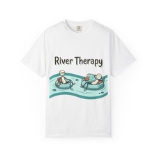 River Therapy T-Shirt | Floating Tube Illustration