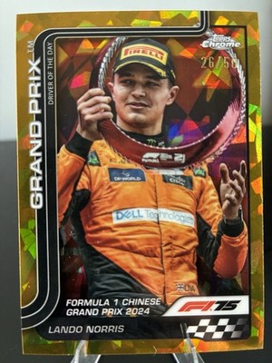 2025 Topps Chrome Formula 1 Sapphire Gold Lando Norris /50