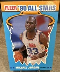 Fleer '90 All-Stars Michael Jordan Chicago Bulls Insert Card #5 of 12
