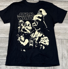 2016 Star Wars Darth Vader Yoda Luke Han Solo T-Shirt Licensed Tee Size Large