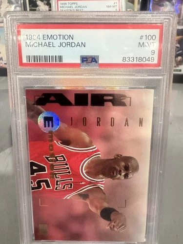 SkyBox 1994-95 Emotion Michael Jordan #100 PSA 9 Chicago Bulls Basketball Card