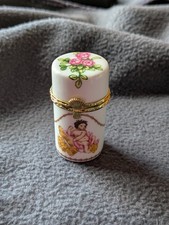 Del Prado Porcelain Trinket Pill Box Limoges Collection EP.30