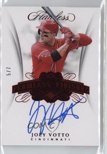 2018 Panini Flawless Flawless Finishes Ruby 5/7 Joey Votto #JV Auto 6fs