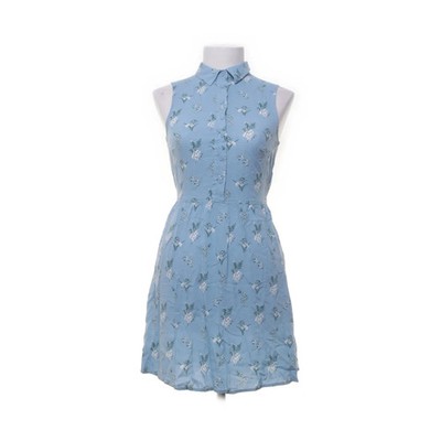 Divided by H&M, Blusenkleid, Größe: 42, Blau, Viskose, Blumen, Damen #JiX
