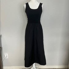 Everlane Supima Jersey Riviera Dress Black XXS NWT