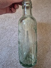 Antique Flinn & Co Burton Brewery Herne Bay (Kent) Glass Mineral Water Bottle