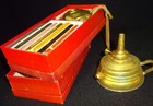 one Komax alcohol set (not oil or kerosene) brass wax melting hobby toy lamps — photo 4