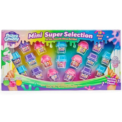 18 Stück Oozey Goozey Mini Schleim Super Auswahl Ideales Weihnachtsgeschenk für Kinder