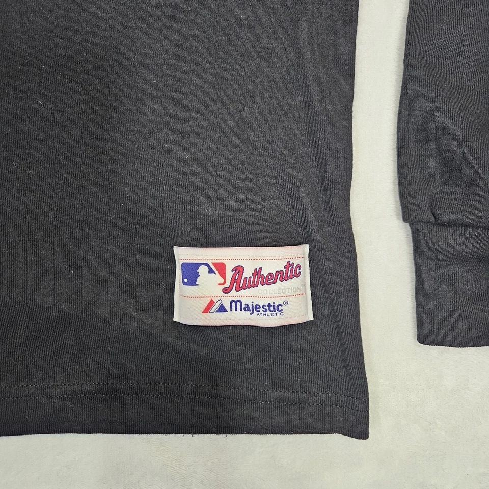 VTG New York Mets World Series Mock Turtleneck Majestic Men's Large MLB BASEBALL - Image 2 of 4