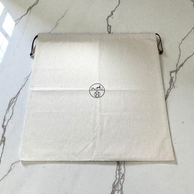 Hermes Tweed Herringbone Drawstring Dust Bag for Birkin 35 Approx. W59 x H59cm  