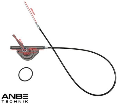 Throttle lever with cable pull L780mm vibratory plate rammer Bomag Ammann lawn mower