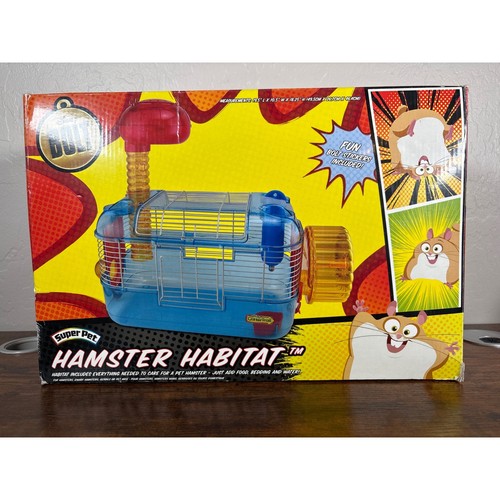 Disney Bolt Hamster Habitat Super Pet Small Animal Cage Blue Rhino Theme RARE
