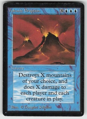 Volcanic Eruption Beta Edition Rare MAGIC: THE GATHERING