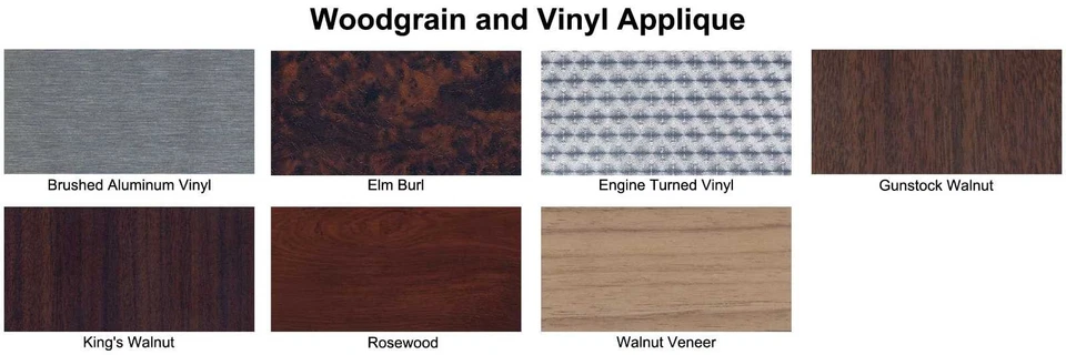 Dash Cover Insert Trim King Walnut Vinyl Backer 5pc for 1965 Mercury Comet - Image 3 of 4