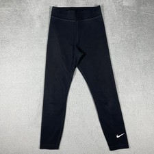 Nike Leggings Womens S Black Ankle Pull On Stretch Elastic Waist Gym Yoga