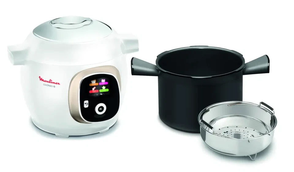 Moulinex Cookeo+ Intelligent Multicooker Bianco 6L - NUOVO SIGILLATO-150 ricette - Immagine 4 di 4