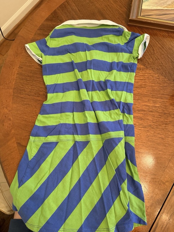 Vintage 2010 American Girl Lanie Girl of the Year Child Size Rugby Polo Dress 7