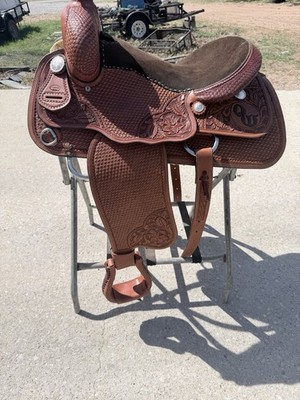 Custom Western Saddle 16  DC Anderson Elko NV Saddle Tramp Handmade NEW