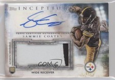 2015 Topps Inception Sammie Coates #AJP-SC Jumbo Patch Auto 10up