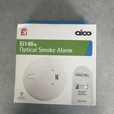 Aico Ei146e Optical Smoke Alarm AC mains power supply and 9V alkaline battery